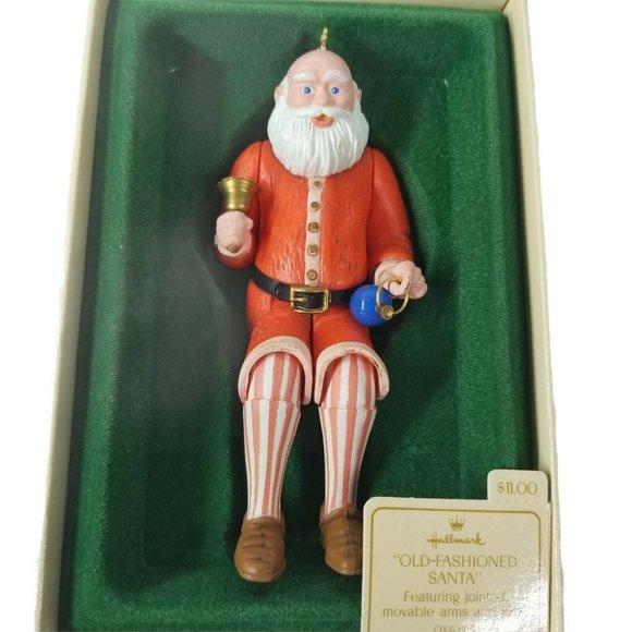 Old Fashioned Santa Hallmark Ornament Christmas 1983 Vintage QX4099 Original Box - Picture 1 of 6